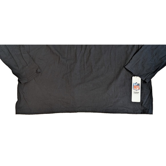 NY Giants Black Long Sleeve T-shirt Men's 2XL, NFL Team Apparel w/ Gray Logo NWT - Picture 5 of 14